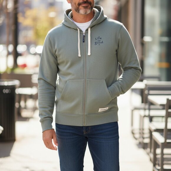 Men's Mountainside Oval Simply True Fleece Zip Hoodie - Picture 1 of 7